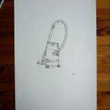 Gun Buster - 29,7 x 42 cm., A3. En original illustration af Rune Alexandersen.  Tegningen er udført på tykt syrefrit arkiverbart papir. Tegningen kommer ikke indrammet.