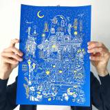 Paris | Kunsttryk, Silketryk | Mormor | Beauton Art Gallery kunsttryk, silketryk, dyr, farverige, børnevenlige, figurative, grafiske, illustrative, pop, arkitektur, botanik, tegneserier, børn, mennesker, blå, hvide, gule, akryl, papir, sjove, bygninger, biler, byer, samtidskunst, københavn, sød, dansk, interiør, bolig-indretning, moderne, nordisk, plakater, tryk, skandinavisk, Køb original kunst og kunstplakater. Malerier, tegninger, limited edition kunsttryk & plakater af dygtige kunstnere.