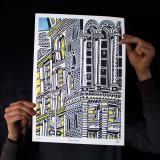plakater-posters-kunsttryk, giclee-tryk, børnevenlige, figurative, grafiske, illustrative, arkitektur, tegneserier, stemninger, himmel, sorte, blå, grå, hvide, gule, blæk, papir, arkitektoniske, smukke, bygninger, byer, samtidskunst, københavn, dansk, dekorative, design, interiør, bolig-indretning, moderne, nordisk, plakater, tryk, skandinavisk, street-art, gader, Køb original kunst og kunstplakater. Malerier, tegninger, limited edition kunsttryk & plakater af dygtige kunstnere.