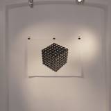 MAGNETIC CUBE linocut_Doctorate exhibition