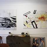 malerier, abstrakte, geometriske, grafiske, arkitektur, sorte, røde, hvide, gule, akryl, hørlærred, tusch, abstrakte-former, arkitektoniske, bygninger, Køb original kunst og kunstplakater. Malerier, tegninger, limited edition kunsttryk & plakater af dygtige kunstnere.