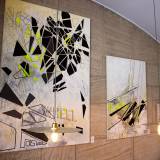 malerier, collager, abstrakte, geometriske, grafiske, pop, arkitektur, bevægelse, mønstre, videnskab, sorte, grå, hvide, gule, akryl,  bomuldslærred, blyant, fotos, abstrakte-former, arkitektoniske, bygninger, samtidskunst, dansk, dekorative, design, bondegård, interiør, bolig-indretning, moderne, moderne-kunst, nordisk, skandinavisk, Køb original kunst og kunstplakater. Malerier, tegninger, limited edition kunsttryk & plakater af dygtige kunstnere.