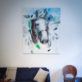 malerier, grafiske, dyreliv, vilde-dyr, blå, grønne, hvide, akryl, hørlærred, samtidskunst, dekorative, design, heste, interiør, bolig-indretning, moderne, moderne-kunst, nordisk, skandinavisk, Køb original kunst og kunstplakater. Malerier, tegninger, limited edition kunsttryk & plakater af dygtige kunstnere.