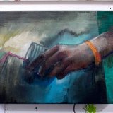 All inclusive I | Malerier | Marck Fink | Beauton Art Gallery malerier, farverige, ekspressionistiske, figurative, grafiske, hverdagsliv, mennesker, beige, blå, grønne, orange, akryl, kul,  bomuldslærred, olie, samtidskunst, københavn, dansk, drinks, ekspressionisme, interiør, bolig-indretning, moderne-kunst, nordisk, udendørs, skandinavisk, sommer, sol, symbolsk, rejse, Køb original kunst og kunstplakater. Malerier, tegninger, limited edition kunsttryk & plakater af dygtige kunstnere.