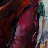 The distance between us 2 | Malerier | Marck Fink | Beauton Art Gallery malerier, ekspressionistiske, figurative, portræt, surrealistiske, kroppe, hverdagsliv, stemninger, mennesker, beige, turkise, hvide, akryl, kul,  bomuldslærred, olie, smukke, lyse, samtidskunst, københavn, dansk, ekspressionisme, øjne, ansigter, kærlighed, moderne, moderne-kunst, nordisk, skandinavisk, symbolsk, rolige, kvinder, Køb original kunst og kunstplakater. Malerier, tegninger, limited edition kunsttryk & plakater af dygtige kunstnere.