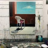 Uden titel | Malerier | Marck Fink | Beauton Art Gallery malerier, ekspressionistiske, figurative, grafiske, surrealistiske, hverdagsliv, stemninger, himmel, beige, blå, brune, pink, akryl, kul,  bomuldslærred, olie, spraymaling, arkitektoniske, samtidskunst, københavn, dag, ekspressionisme, ikoner, moderne-kunst, nordisk, skandinavisk, sommer, sol, symbolsk, rejse, Køb original kunst og kunstplakater. Malerier, tegninger, limited edition kunsttryk & plakater af dygtige kunstnere.