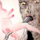 tegninger, gouache, akvareller, figurative, portræt, surrealistiske, kroppe, stemninger, seksualitet, sorte, grå, pink, gouache, papir, samtidskunst, dekorative, erotiske, ekspressionisme, kvindelig, interiør, bolig-indretning, mænd, moderne, moderne-kunst, nøgen, seksuel, kvinder, Køb original kunst og kunstplakater. Malerier, tegninger, limited edition kunsttryk & plakater af dygtige kunstnere.