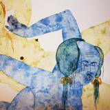 Zouc | Tegninger, Gouache | Marthe Jung | Beauton Art Gallery tegninger, gouache, æstetiske, figurative, portræt, kroppe, stemninger, seksualitet, blå, gule, gouache, papir, erotiske, ekspressionisme, nøgenhed, seksuel, Køb original kunst af den højeste kvalitet. Malerier, tegninger, limited edition kunsttryk & plakater af dygtige kunstnere.