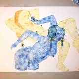 Zouc | Tegninger, Gouache | Marthe Jung | Beauton Art Gallery tegninger, gouache, æstetiske, figurative, portræt, kroppe, stemninger, seksualitet, blå, gule, gouache, papir, erotiske, ekspressionisme, nøgenhed, seksuel, Køb original kunst af den højeste kvalitet. Malerier, tegninger, limited edition kunsttryk & plakater af dygtige kunstnere.