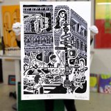 Big NYC | Plakater-posters-kunsttryk, Giclee-tryk | Mormor | Beauton Art Gallery plakater-posters-kunsttryk, giclee-tryk, børnevenlige, grafiske, illustrative, monokrome, pop, arkitektur, tegneserier, humor, mennesker, sorte, grå, blæk, papir, arkitektoniske, byer, samtidskunst, dansk, dekorative, design, interiør, bolig-indretning, moderne, moderne-kunst, nordisk, skandinavisk, Buy original high quality art. Paintings, drawings, limited edition prints & posters by talented artists.