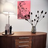 malerier, figurative, pop, portræt, still-life, kroppe, hverdagsliv, humor, sorte, pink, akryl,  bomuldslærred, sjove, samtidskunst, dansk, dekorative, design, mad, interiør, bolig-indretning, kærlighed, moderne, moderne-kunst, nordisk, skandinavisk, street-art, Køb original kunst og kunstplakater. Malerier, tegninger, limited edition kunsttryk & plakater af dygtige kunstnere.