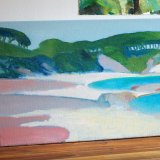 malerier, æstetiske, farverige, ekspressionistiske, landskab, botanik, stemninger, natur, havet, himmel, blå, grønne, pastel, turkise, hørlærred, olie, smukke, samtidskunst, dekorative, design, interiør, bolig-indretning, moderne, moderne-kunst, Køb original kunst og kunstplakater. Malerier, tegninger, limited edition kunsttryk & plakater af dygtige kunstnere.