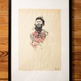 Uden Titel X | Tegninger | Ola Juliussen | Beauton Art Gallery tegninger, figurative, illustrative, portræt, kroppe, mønstre, mennesker, beige, sorte, artliner, papir, tusch, abstrakte-former, samtidskunst, dansk, dekorative, design, ansigter, interiør, bolig-indretning, moderne, moderne-kunst, nordisk, skandinavisk, Køb original kunst og kunstplakater. Malerier, tegninger, limited edition kunsttryk & plakater af dygtige kunstnere.