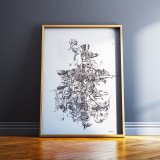plakater-posters-kunsttryk, giclee-tryk, abstrakte, børnevenlige, grafiske, illustrative, surrealistiske, dyreliv, kroppe, botanik, tegneserier, børn, humor, mønstre, sorte, violette, blæk, papir, sjove, smukke, kalligrafi, samtidskunst, sød, dekorative, design, detaljerigt, interiør, bolig-indretning, nordisk, skandinavisk, Køb original kunst og kunstplakater. Malerier, tegninger, limited edition kunsttryk & plakater af dygtige kunstnere.