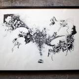 Uden titel VII | Tegninger | Ola Juliussen | Original tegning af Ola Juliussen.Indrammet i håndlavet sort træramme. | Beauton Art Gallery tegninger, æstetiske, ekspressionistiske, grafiske, illustrative, monokrome, arkitektur, botanik, tegneserier, bevægelse, mønstre, sorte, hvide, blæk, papir, tusch, abstrakte-former, arkitektoniske, sort-hvide, samtidskunst, dansk, dekorative, interiør, bolig-indretning, moderne, moderne-kunst, nordisk, skandinavisk, street-art, Køb original kunst og kunstplakater. Malerier, tegninger, limited edition kunsttryk & plakater af dygtige kunstnere.