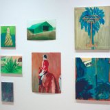 I am the palm | Malerier | Rafael Guerrero Céspedes | Beauton Art Gallery malerier, æstetiske, farverige, ekspressionistiske, geometriske, landskab, arkitektur, botanik, natur, blå, orange,  bomuldslærred, olie, bygninger, dansk, dekorative, design, ekspressionisme, interiør, bolig-indretning, moderne, moderne-kunst, planter, hav, træer, levende, Køb original kunst og kunstplakater. Malerier, tegninger, limited edition kunsttryk & plakater af dygtige kunstnere.