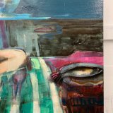 The Picnic | Malerier | Marck Fink | "The Picnic"Originalt oliemaleri af Marck Fink | Beauton Art Gallery malerier, farverige, figurative, grafiske, portræt, kroppe, natur, havet, mennesker, himmel, blå, grønne, turkise, akryl, hørlærred, olie, strand, dansk, dekorative, interiør, bolig-indretning, moderne, moderne-kunst, nordisk, skandinavisk, hav, sommer, Køb original kunst og kunstplakater. Malerier, tegninger, limited edition kunsttryk & plakater af dygtige kunstnere.