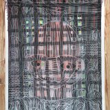 tegninger, æstetiske, farverige, ekspressionistiske, figurative, kroppe, mønstre, mennesker, sorte, pastel, hvide, kridt, papir, samtidskunst, ansigter, interiør, bolig-indretning, mænd, moderne, moderne-kunst, rolige, underlig, Køb original kunst og kunstplakater. Malerier, tegninger, limited edition kunsttryk & plakater af dygtige kunstnere.