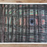 tegninger, figurative, minimalistiske, mønstre, mennesker, sorte, pastel, røde, hvide, kridt, papir, andre-medier, samtidskunst, ansigter, rolige, underlig, Køb original kunst og kunstplakater. Malerier, tegninger, limited edition kunsttryk & plakater af dygtige kunstnere.