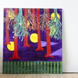 Lost & Found | Malerier | Anja Hemmingsen | Beauton Art Gallery malerier, farverige, figurative, landskab, surrealistiske, botanik, natur, mønstre, grønne, lillae, røde, akryl,  bomuldslærred, abstrakte-former, sceneri, hav, træer, levende, Køb original kunst og kunstplakater. Malerier, tegninger, limited edition kunsttryk & plakater af dygtige kunstnere.