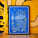 Paris | Kunsttryk, Silketryk | Mormor | Beauton Art Gallery kunsttryk, silketryk, dyr, farverige, børnevenlige, figurative, grafiske, illustrative, pop, arkitektur, botanik, tegneserier, børn, mennesker, blå, hvide, gule, akryl, papir, sjove, bygninger, biler, byer, samtidskunst, københavn, sød, dansk, interiør, bolig-indretning, moderne, nordisk, plakater, tryk, skandinavisk, Køb original kunst og kunstplakater. Malerier, tegninger, limited edition kunsttryk & plakater af dygtige kunstnere.