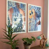 plakater-posters-kunsttryk, giclee-tryk, æstetiske, figurative, kroppe, botanik, mønstre, seksualitet, beige, blå, hvide, gule,  bomuldslærred, olie, arkitektoniske, dansk, design, erotiske, kvindelig, interiør, bolig-indretning, naturlig, naturealistiske, nordisk, planter, romantiske, skandinavisk, seksuel, kvinder, Køb original kunst og kunstplakater. Malerier, tegninger, limited edition kunsttryk & plakater af dygtige kunstnere.