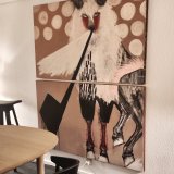 malerier, ekspressionistiske, figurative, dyreliv, humor, stemninger, vilde-dyr, beige, sorte, brune, pink, hvide, akryl,  bomuldslærred, smukke, samtidskunst, dekorative, design, interiør, bolig-indretning, moderne, moderne-kunst, Køb original kunst og kunstplakater. Malerier, tegninger, limited edition kunsttryk & plakater af dygtige kunstnere.