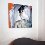 malerier, ekspressionistiske, figurative, kroppe, stemninger, mennesker, sorte, grønne, grå, orange, akryl,  bomuldslærred, abstrakte-former, drenge, lyse, samtidskunst, københavn, dansk, interiør, bolig-indretning, mænd, moderne, moderne-kunst, skandinavisk, Køb original kunst og kunstplakater. Malerier, tegninger, limited edition kunsttryk & plakater af dygtige kunstnere.