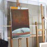 malerier, farverige, figurative, landskab, portræt, kroppe, havet, mennesker, sejlads, transportmidler, brune, guld, grå, røde,  bomuldslærred, olie, både, samtidskunst, dansk, dekorative, design, ekspressionisme, interiør, bolig-indretning, mænd, moderne, moderne-kunst, nordisk, skandinavisk, skibe, fartøjer, levende, vand, Køb original kunst og kunstplakater. Malerier, tegninger, limited edition kunsttryk & plakater af dygtige kunstnere.