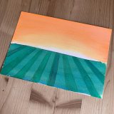 gouache-malerier, akvarel-malerier, farverige, ekspressionistiske, grafiske, landskab, natur, grønne, orange, gule, gouache, papir, akvarel, smukke, samtidskunst, dekorative, design, interiør, bolig-indretning, moderne, moderne-kunst, sommer, sol, Køb original kunst og kunstplakater. Malerier, tegninger, limited edition kunsttryk & plakater af dygtige kunstnere.
