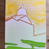 gouache-malerier, akvarel-malerier, æstetiske, figurative, illustrative, arkitektur, religion, himmel, grønne, røde, hvide, gule, gouache, papir, akvarel, smukke, samtidskunst, dekorative, design, interiør, bolig-indretning, moderne, moderne-kunst, Køb original kunst og kunstplakater. Malerier, tegninger, limited edition kunsttryk & plakater af dygtige kunstnere.