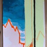 gouache-malerier, akvarel-malerier, æstetiske, figurative, illustrative, minimalistiske, arkitektur, mønstre, himmel, blå, grønne, pink, turkise, gouache, papir, akvarel, smukke, bygninger, byer, samtidskunst, dekorative, design, interiør, bolig-indretning, moderne, moderne-kunst, Køb original kunst og kunstplakater. Malerier, tegninger, limited edition kunsttryk & plakater af dygtige kunstnere.