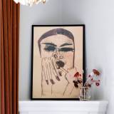 kunsttryk, gicleé, ekspressionistiske, figurative, illustrative, portræt, kroppe, mennesker, seksualitet, beige, brune, røde, blæk, samtidskunst, dekorative, design, ansigter, kvindelig, interiør, bolig-indretning, moderne, moderne-kunst, plakater, tryk, kvinder, Køb original kunst og kunstplakater. Malerier, tegninger, limited edition kunsttryk & plakater af dygtige kunstnere.