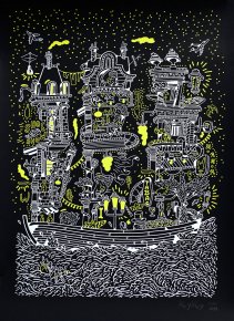 plakater-posters-kunsttryk, silketryk, æstetiske, børnevenlige, figurative, grafiske, landskab, arkitektur, tegneserier, stemninger, natur, havet, sejlads, transportmidler, sorte, hvide, gule, akryl, papir, smukke, både, bygninger, samtidskunst, dansk, dekorative, design, moderne, moderne-kunst, nordisk, fest, plakater, flotte, tryk, skandinavisk, hav, Køb original kunst og kunstplakater. Malerier, tegninger, limited edition kunsttryk & plakater af dygtige kunstnere.