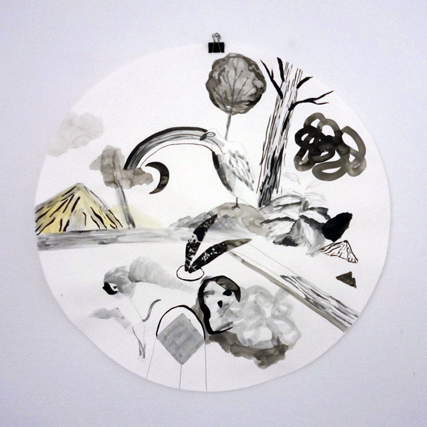 The end seeks a beginning | Tegninger, Gouache, Akvareller, Collager | Emilie Aastrup | Beauton Art Gallery tegninger, gouache, akvareller, collager, abstrakte, æstetiske, landskab, surrealistiske, botanik, natur, mønstre, sorte, brune, hvide, gouache, papir, blyant, akvarel, andre-medier, abstrakte-former, dekorative, blomster, interiør, bolig-indretning, bjerge, planter, sceneri, hav, træer, Køb original kunst og kunstplakater. Malerier, tegninger, limited edition kunsttryk & plakater af dygtige kunstnere.