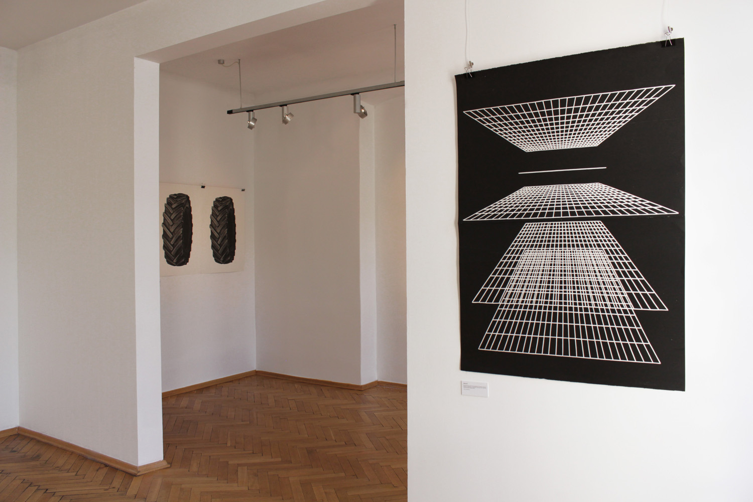 TIRES linocut_Doctorate Degree exhibition