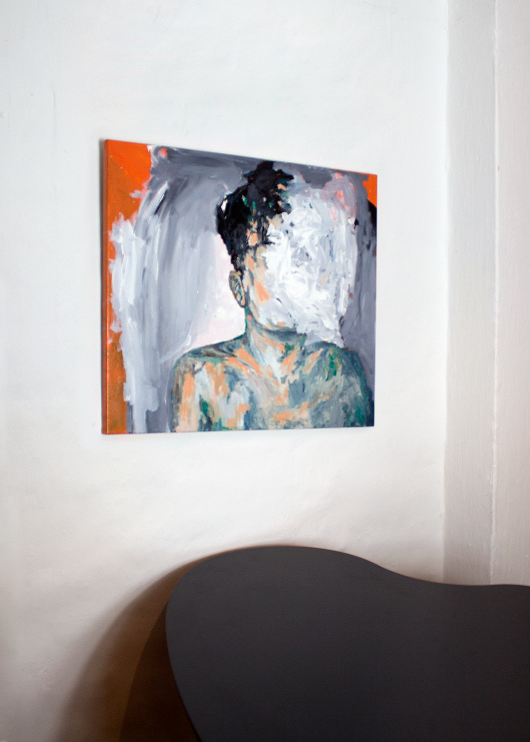 malerier, ekspressionistiske, figurative, kroppe, stemninger, mennesker, sorte, grønne, grå, orange, akryl,  bomuldslærred, abstrakte-former, drenge, lyse, samtidskunst, københavn, dansk, interiør, bolig-indretning, mænd, moderne, moderne-kunst, skandinavisk, Køb original kunst og kunstplakater. Malerier, tegninger, limited edition kunsttryk & plakater af dygtige kunstnere.