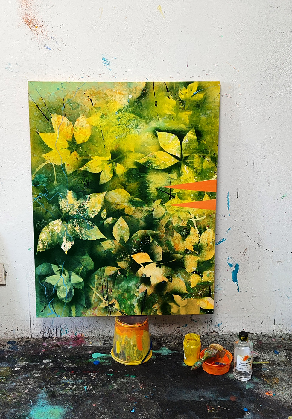 malerier, abstrakte, æstetiske, farverige, grafiske, botanik, grønne, orange, gule,  bomuldslærred, olie, abstrakte-former, efterår, smukke, samtidskunst, dekorative, design, blomster, skov, have, interiør, bolig-indretning, Køb original kunst og kunstplakater. Malerier, tegninger, limited edition kunsttryk & plakater af dygtige kunstnere.