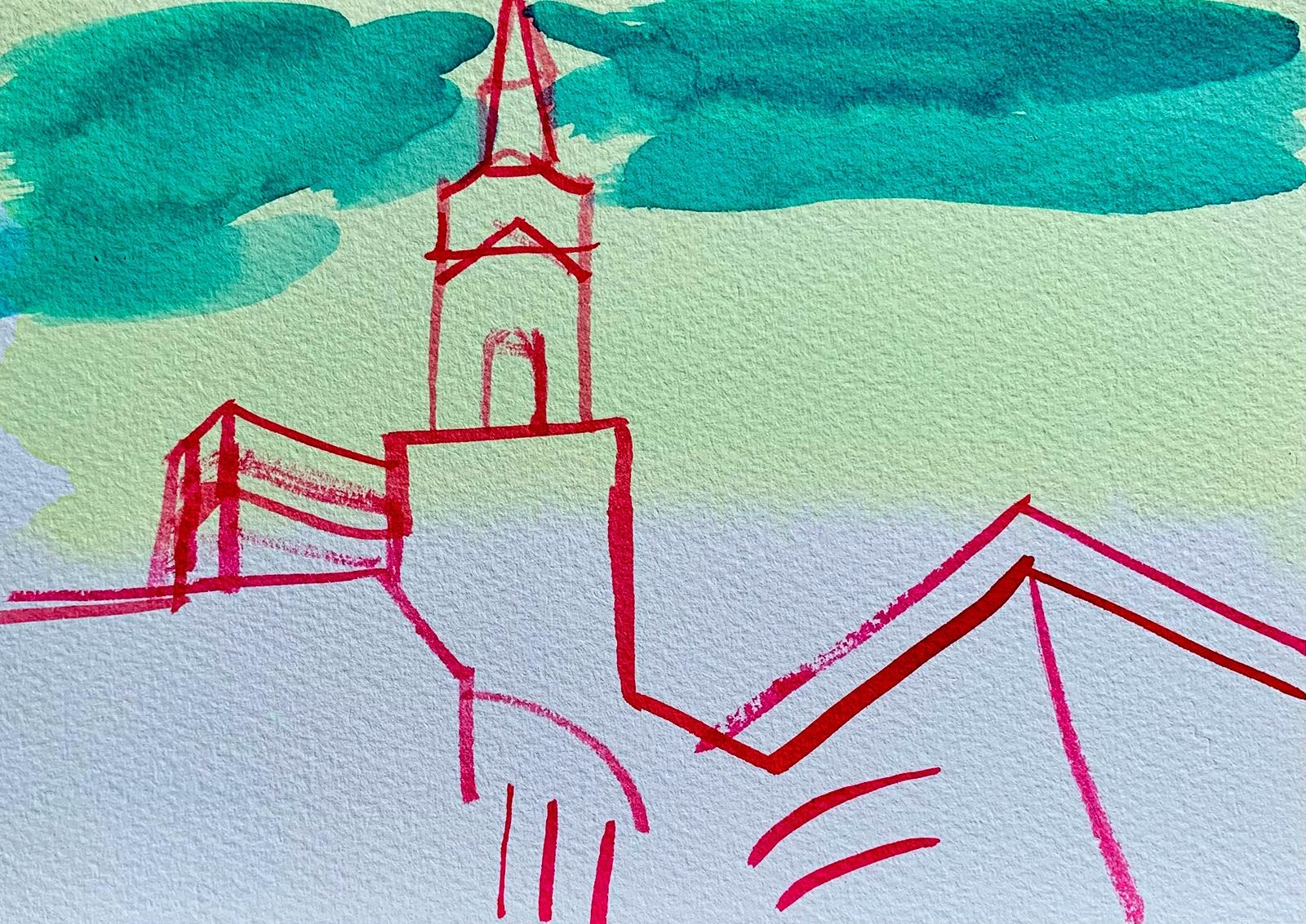 gouache-malerier, akvarel-malerier, figurative, illustrative, landskab, religion, himmel, grønne, røde, hvide, gouache, papir, akvarel, smukke, samtidskunst, dekorative, design, interiør, bolig-indretning, moderne, moderne-kunst, Køb original kunst og kunstplakater. Malerier, tegninger, limited edition kunsttryk & plakater af dygtige kunstnere.