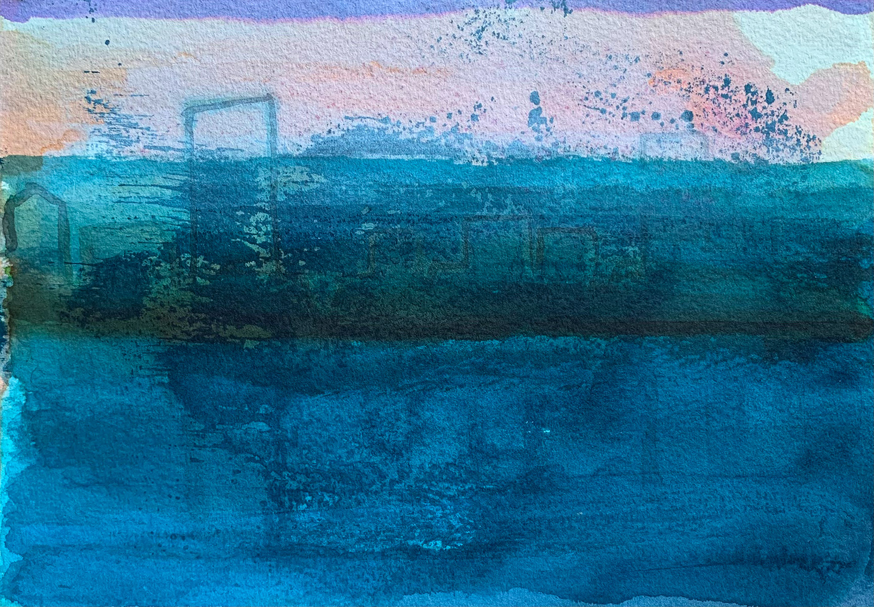 gouache-malerier, akvarel-malerier, abstrakte, farverige, ekspressionistiske, bevægelse, mønstre, blå, violette, gouache, papir, akvarel, abstrakte-former, smukke, samtidskunst, dekorative, design, interiør, bolig-indretning, moderne, moderne-kunst, Køb original kunst og kunstplakater. Malerier, tegninger, limited edition kunsttryk & plakater af dygtige kunstnere.